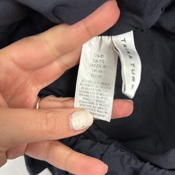 Trina Turk Black Gypsy Solids Off The Shoulder‎ Swimsuit One Piece - Picture 9 of 13